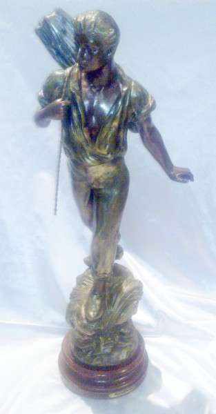 A Cadet - Man carrying wood - bronze